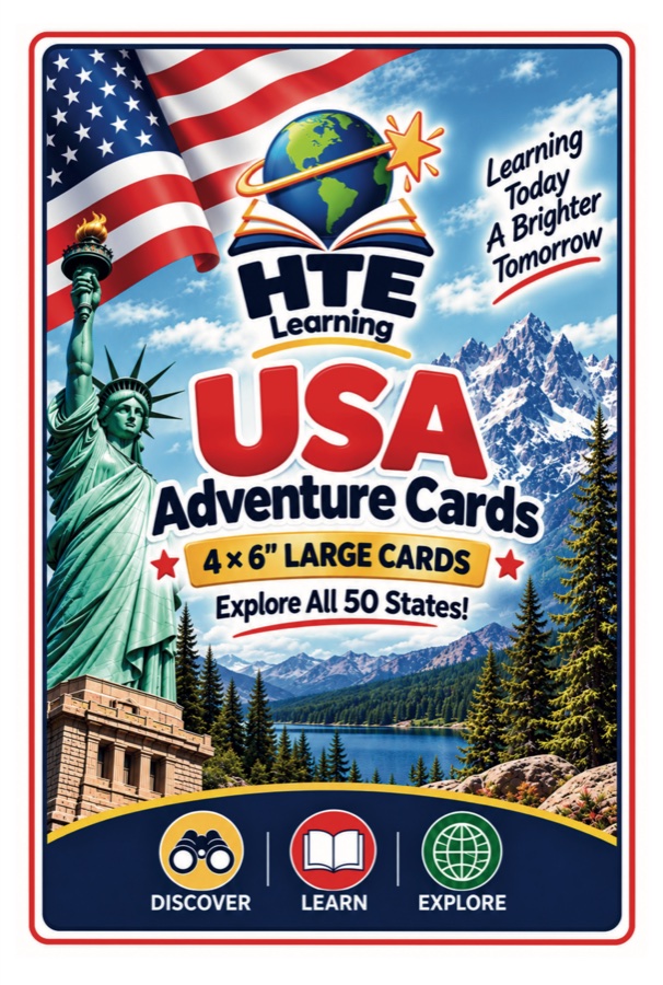 USA Adventure Cards box